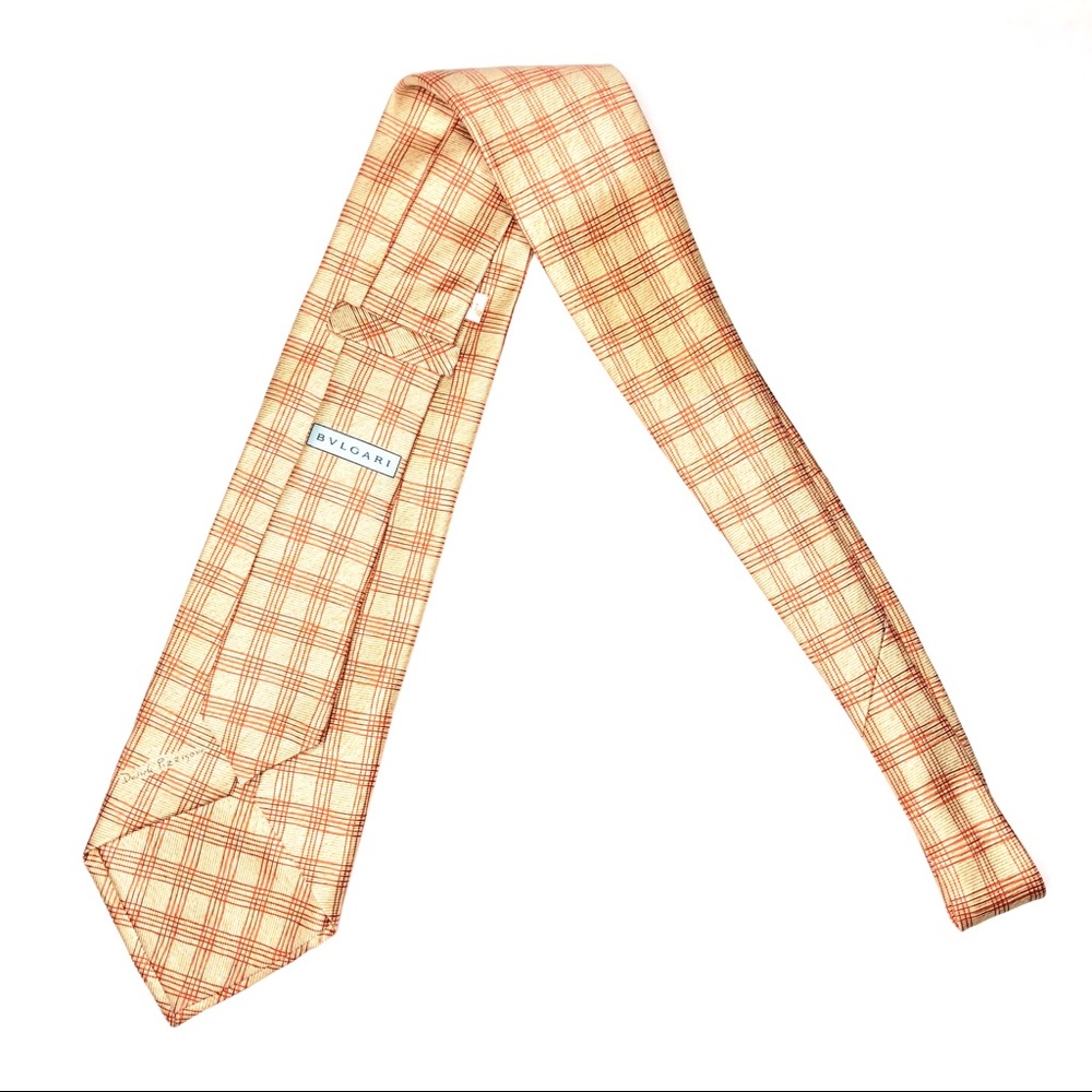 Bvlgari 7 Fold Silk Tie Davide Pizzigoni - Picture 5 of 6